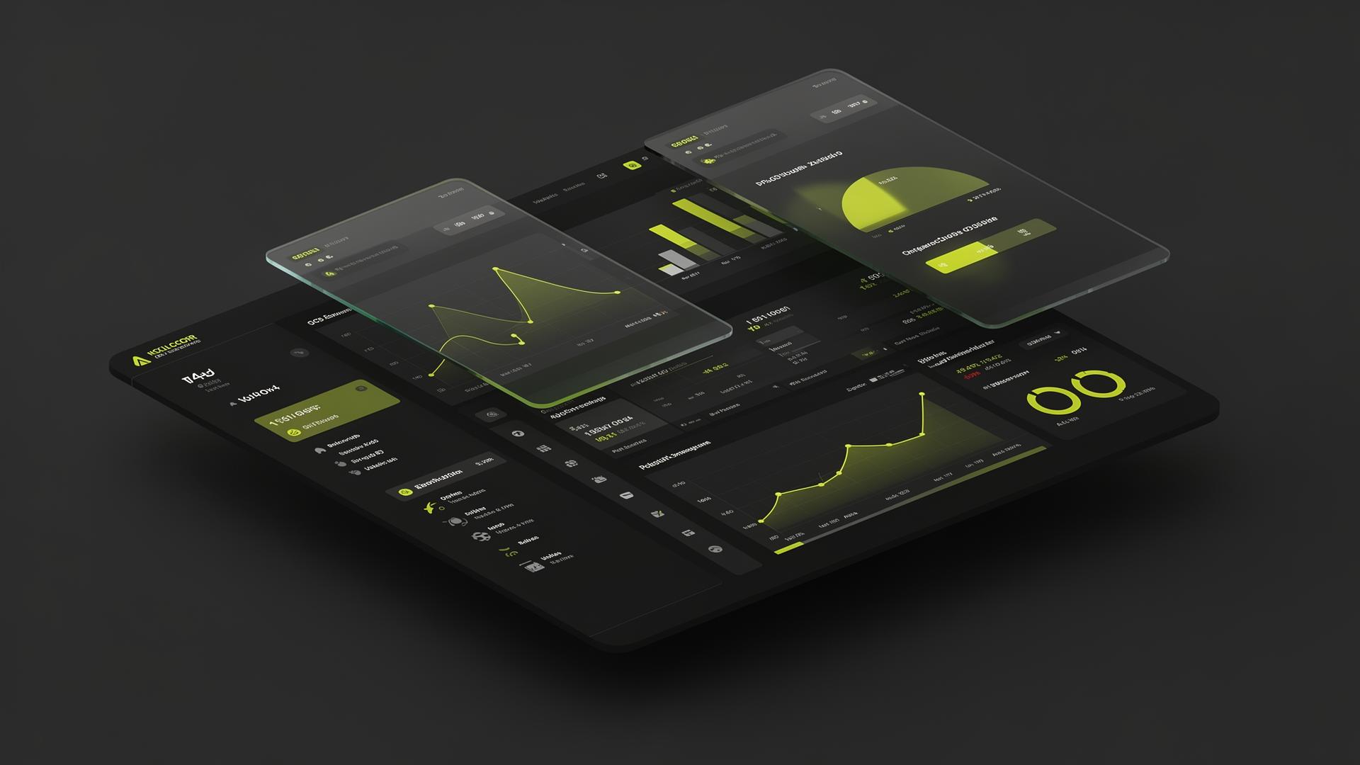 Dashboard interface designed by Sanda